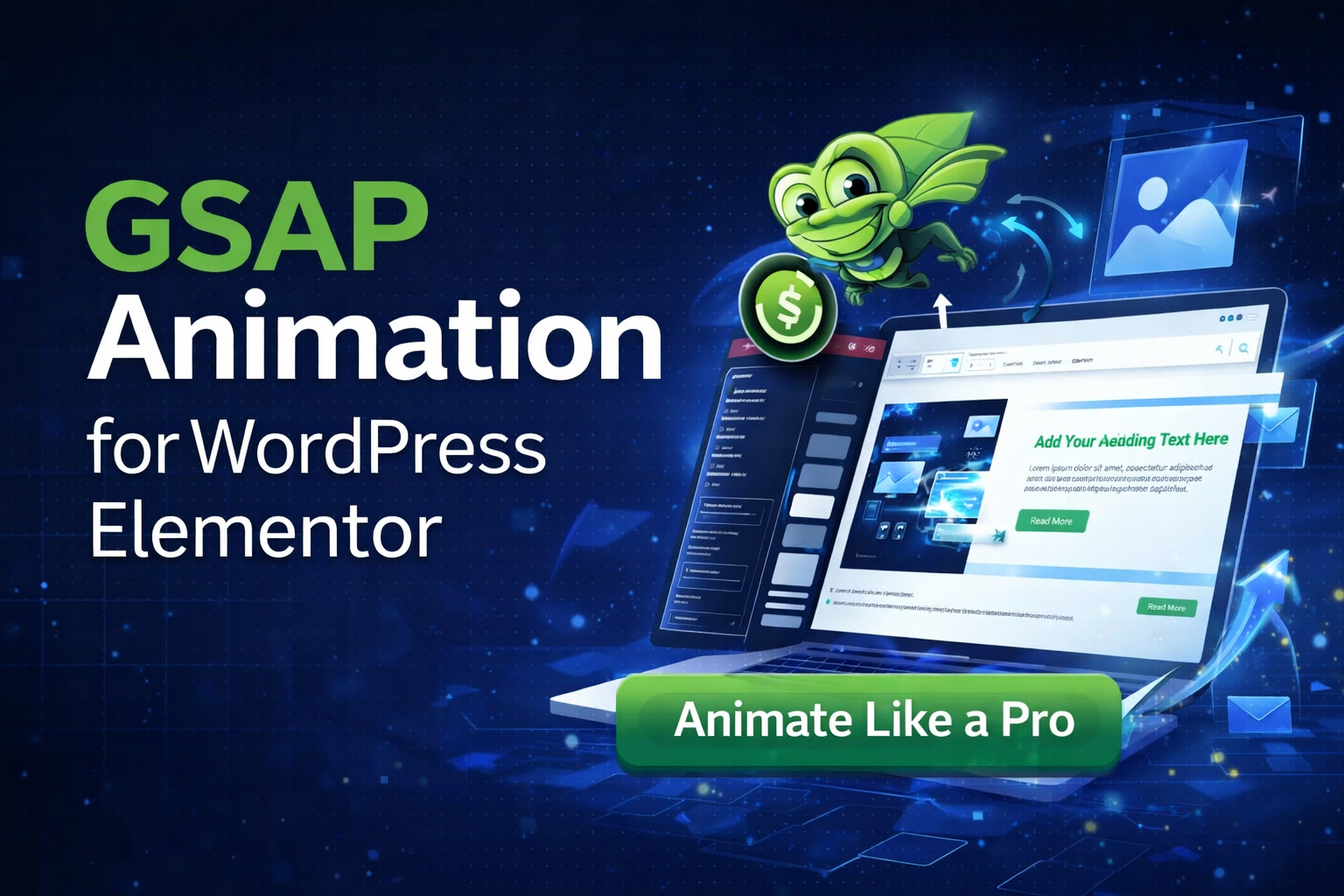 GSAP animation for WordPress Elementor