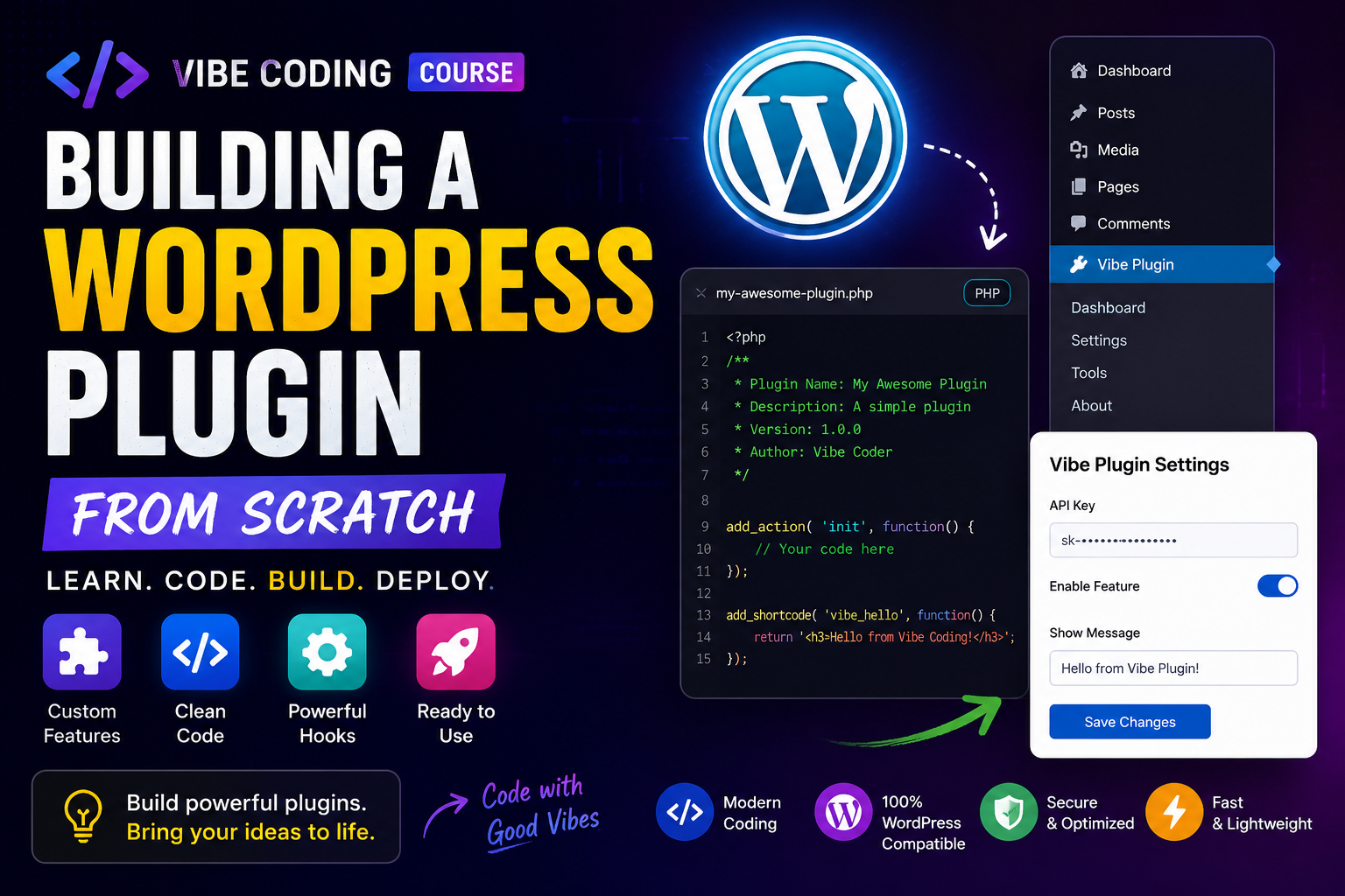 Vibe coding course promotional banner